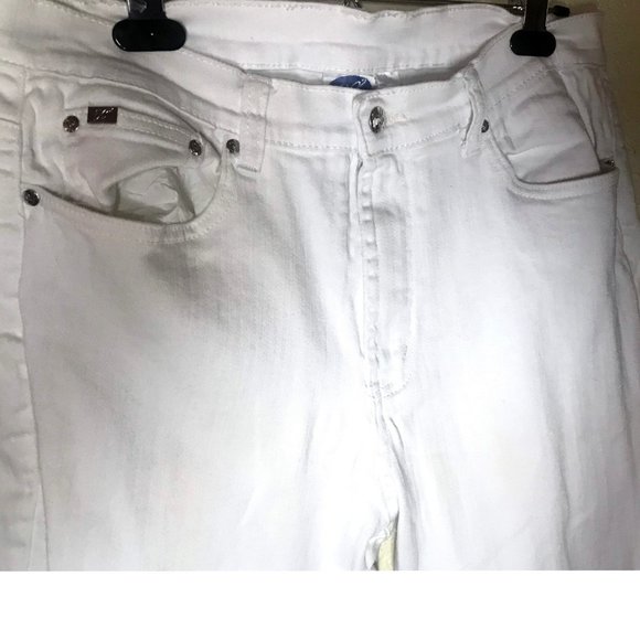 DG By Diane Gilman White Skinny Leg Jeans Size 14 - Picture 5 of 7